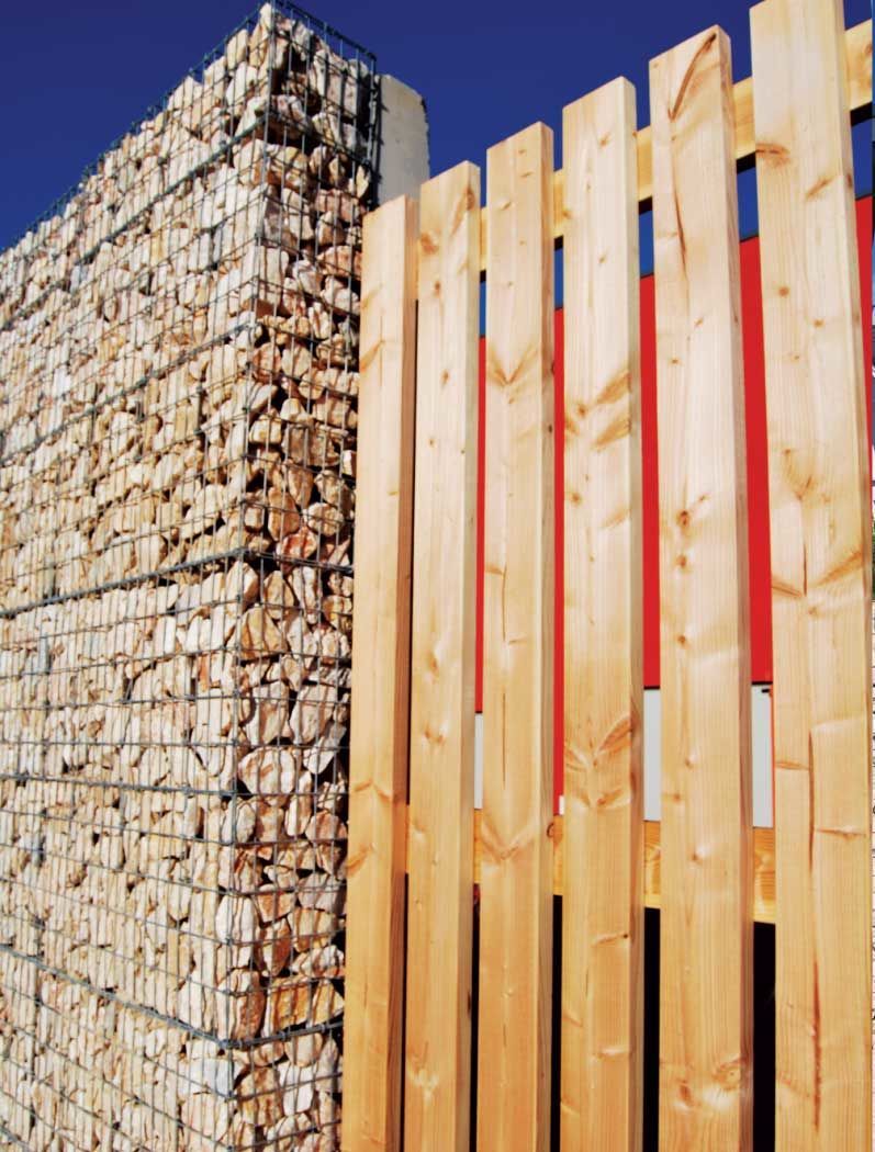 Parement min&eacute;ral gabion - Habillage de fa&ccedil;ade gabion – Fimurex Gabions