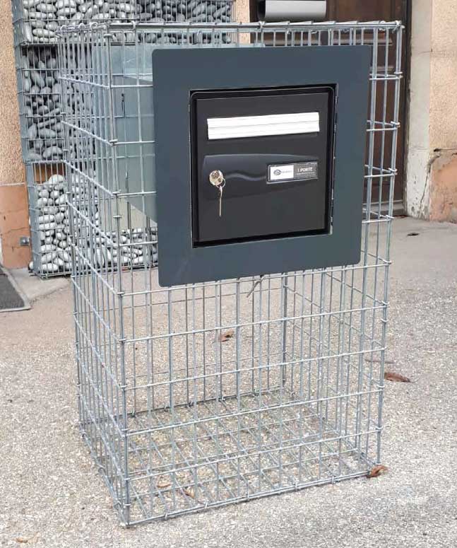 Bo&icirc;te aux lettres gabion – Bo&icirc;te aux lettres moderne – Fimurex Gabions
